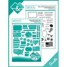 Load image into Gallery viewer, Gina K Designs - Patriotic Heroes - Stamp Set and Die Set Bundle