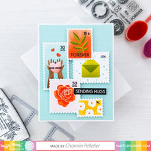 Load image into Gallery viewer, Waffle Flower - Postage Collage Die and Stencil Bundle