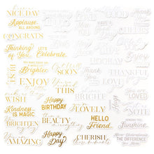 Load image into Gallery viewer, Pinkfresh Studio - Foiled Ephemra Pack - Sentiments