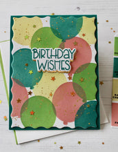 Load image into Gallery viewer, Taylored Expressions - Birthday Vibes - Stamp Set, Die Set and Stencil Set Bundle