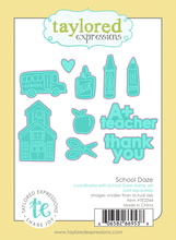 Load image into Gallery viewer, Taylored Expressions - School Daze - Stamp Set and Die Set Bundle