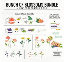Load image into Gallery viewer, Concord & 9th - Bunch of Blossoms - Stamp and Die Bundle