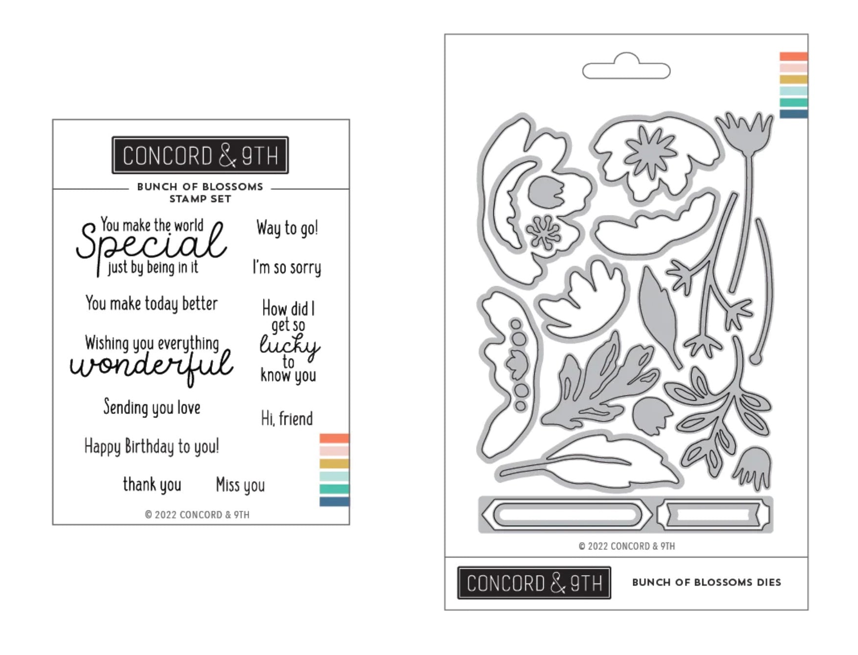 Concord & 9th - Bunch of Blossoms - Stamp and Die Bundle – Fancy Paper ...