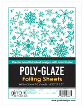 Load image into Gallery viewer, Gina K Designs - Poly-Glaze Foiling Sheets - Winter Snow