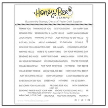 Load image into Gallery viewer, Honey Bee Stamps - Mini Messages - Stamp Set and Die Set Bundle