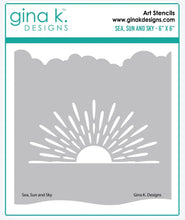 Load image into Gallery viewer, Gina K Designs - Stencil - Sea, Sun and Sky