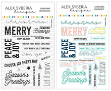 Load image into Gallery viewer, Alex Syberia Designs - Christmas Sentiments - Stamp Set and Die Set Bundle