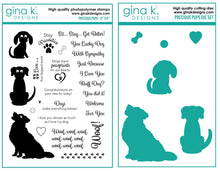 Load image into Gallery viewer, Gina K Designs - Precious Pups - Stamp Set and Die Set Bundle