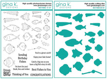 Load image into Gallery viewer, Gina K Designs - Best Fishes - Stamp Set and Die Set Bundle