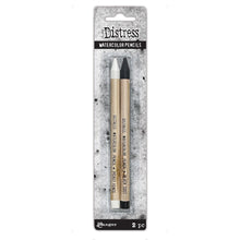 Load image into Gallery viewer, Tim Holtz - Distress Watercolor Pencil 2/pack - Picket Fence & Black Soot