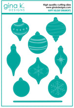 Load image into Gallery viewer, Gina K Designs - Happy Holiday Ornaments - Stamp Set and Die Set Bundle