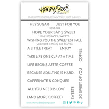 Load image into Gallery viewer, Honey Bee Stamps - Mini Messages: Sweets Stamp Set