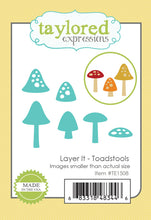 Load image into Gallery viewer, Taylored Expressions - Layer It: Toadstools - Die set