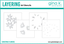 Load image into Gallery viewer, Gina K Designs - Christmas Flower Layering Stencils