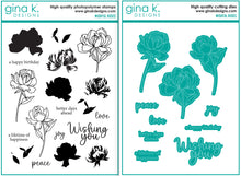 Load image into Gallery viewer, Gina K Designs - Wishful Roses - Stamp Set and Die Set Bundle