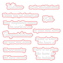 Load image into Gallery viewer, Honey Bee Stamps - Welcome Home - Stamp Set and Die Set Bundle