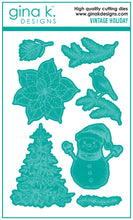 Load image into Gallery viewer, Gina K Designs - Vintage Holiday - Stamp Set and Die Set Bundle