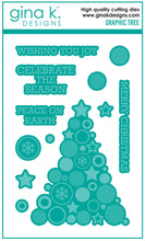 Load image into Gallery viewer, Gina K Designs - Graphic Tree - Stamp Set and Die Set Bundle