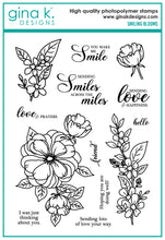 Load image into Gallery viewer, Gina K Designs - Smiling Blooms - Stamp Set and Die Set Bundle