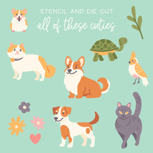 Load image into Gallery viewer, Honey Bee Stamps - Pet Friends - Die Set and Stencil Set Bundle