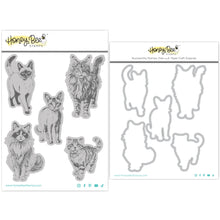 Load image into Gallery viewer, Honey Bee Stamps - Paws and Purrs - Stamp Set and Die Set Bundle