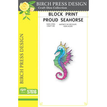Load image into Gallery viewer, Birch Press Design - Block Print - Proud Seahorse - 57616