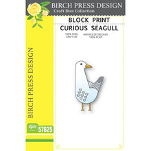 Load image into Gallery viewer, Birch Press Design - Block Print Curious Seagull - Style 57625