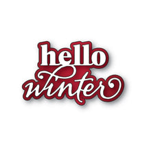 Load image into Gallery viewer, Memory Box - Hello Winter Stylish Script 94929