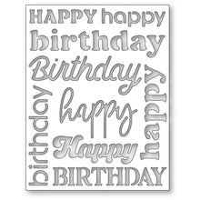 Load image into Gallery viewer, Memory Box - Happy Birthday Background Plate 94857