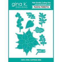 Load image into Gallery viewer, Gina K Designs - Peaceful Poinsettia - Stamp Set, Die Set, Stencil Set and Poly-Glaze Bundle