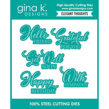 Load image into Gallery viewer, Gina K Designs - Poly-Glaze Foiling Sheets and Die Set Bundle - Elegant Thoughts