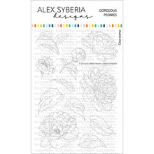 Load image into Gallery viewer, Alex Syberia Designs - Gorgeous Peonies - Stamp Set, Die Set, Stencil Set and Foil Plate Bundle