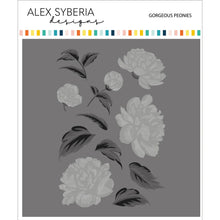 Load image into Gallery viewer, Alex Syberia Designs - Gorgeous Peonies - Stamp Set, Die Set, Stencil Set and Foil Plate Bundle