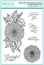 Load image into Gallery viewer, Gina K Designs - Decorative Dahlia - Stamp Set and Die Set Bundle