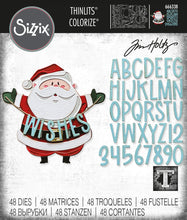 Load image into Gallery viewer, Sizzix - Tim Holtz - Thinlits Dies - Santa Greetings Colorize