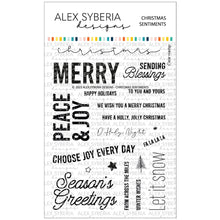 Load image into Gallery viewer, Alex Syberia Designs - Christmas Sentiments - Stamp Set and Die Set Bundle