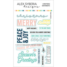 Load image into Gallery viewer, Alex Syberia Designs - Christmas Sentiments - Stamp Set and Die Set Bundle