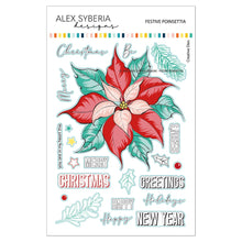 Load image into Gallery viewer, Alex Syberia Designs - Festive Poinsettia - Stamp Set, Die Set and Stencil Set Bundle