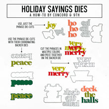 Load image into Gallery viewer, Concord & 9th - Holiday Sayings Dies
