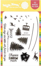 Load image into Gallery viewer, Waffle Flower - Winter View - Stamp Set and Die Set Bundle