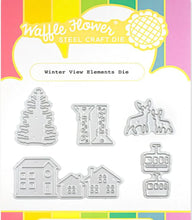 Load image into Gallery viewer, Waffle Flower - Winter View - Stamp Set and Die Set Bundle