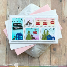 Load image into Gallery viewer, Waffle Flower - Postage Collage Mini Slimline Blocks Stencil