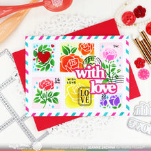 Load image into Gallery viewer, Waffle Flower - Postage Collage Love Stamp Set