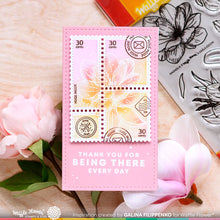 Load image into Gallery viewer, Waffle Flower - Postage Collage Mini Slimline Die
