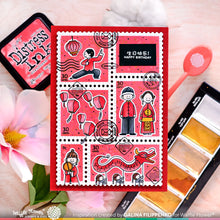 Load image into Gallery viewer, Waffle Flower - Postage Collage A7 Die