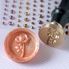 Load image into Gallery viewer, Honey Bee Stamps - Wax Stamper - Rose Stem