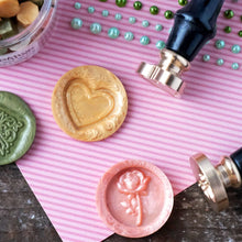 Load image into Gallery viewer, Honey Bee Stamps - Wax Stamper - Rose Stem