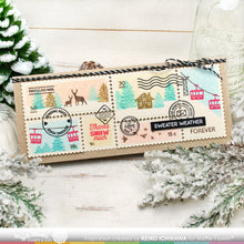 Load image into Gallery viewer, Waffle Flower - Postage Collage Slimline Blocks Stencil