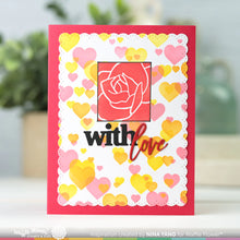 Load image into Gallery viewer, Waffle Flower - Bokeh Heart Stencil