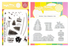 Load image into Gallery viewer, Waffle Flower - Winter View - Stamp Set and Die Set Bundle